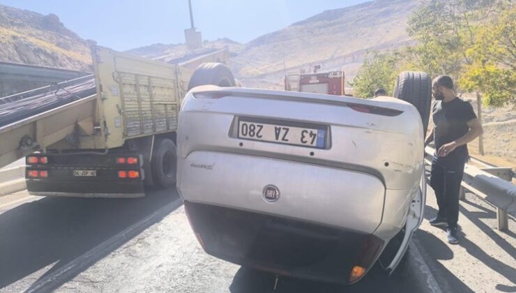 Mardin’de otomobil takla attı: 1 yaralı