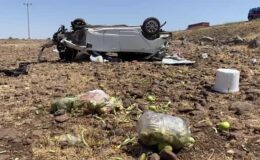 Şarampole devrilen otomobildeki 1 kişi öldü, 3 kişi yaralandı