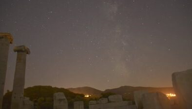 Sardes Antik Kenti’nde yıldızlı gece