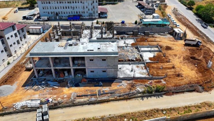 Sason Halk Kütüphanesi inşaatı hızla devam ediyor