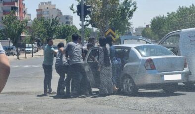 Siverek’te yol verme kavgası çıktı