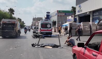 Tır ile çarpışan motosikletteki kadın öldü
