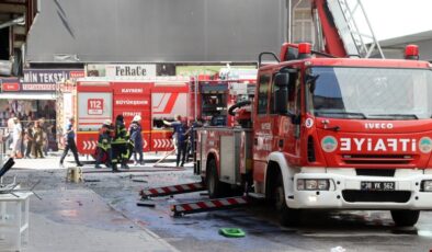 Tüp patladı, ortalık savaş alanına döndü