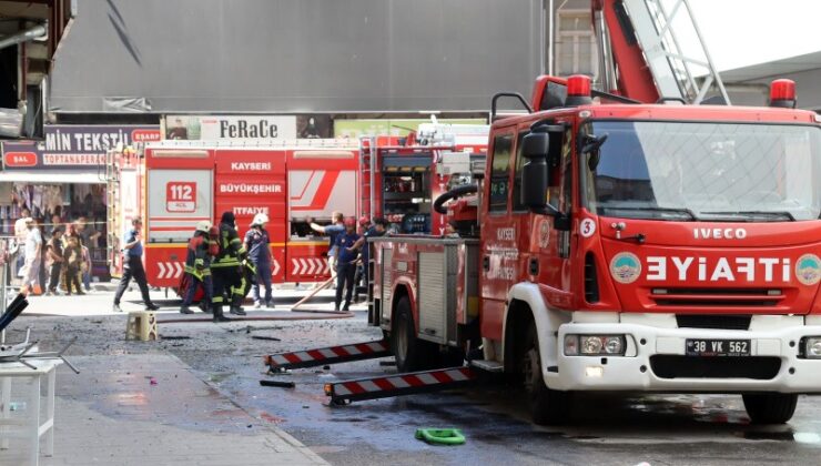 Tüp patladı, ortalık savaş alanına döndü
