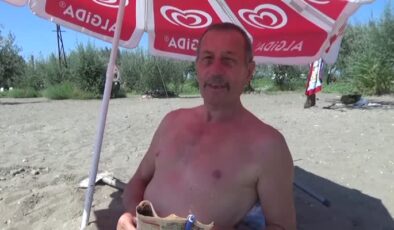 Türkiye’nin dört bir yanından gelip kumda şifa arıyorlar