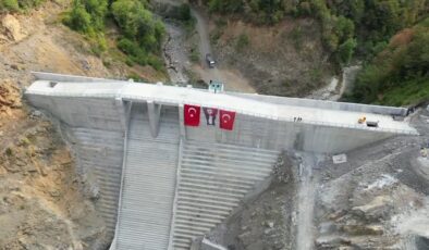 Ulus Eldeş Barajı’nda su tutma işlemi gerçekleştirildi