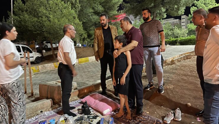 Hasta ve yakınlarına moral ziyareti