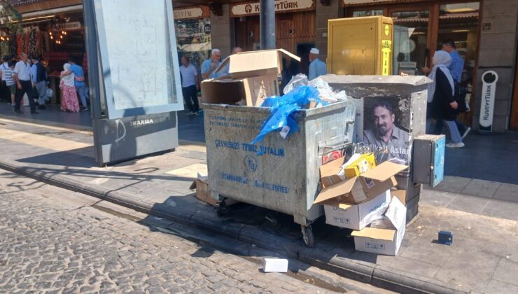 Sur’da taşan çöp konteynırları kötü görüntü oluşturuyor