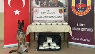 Otobüste bulunan bavulda 40 kilogram esrar ele geçirildi