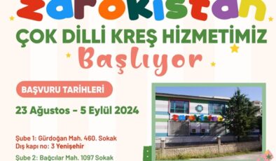 Çok dilli hizmet veren kreş  kayıtları başladı