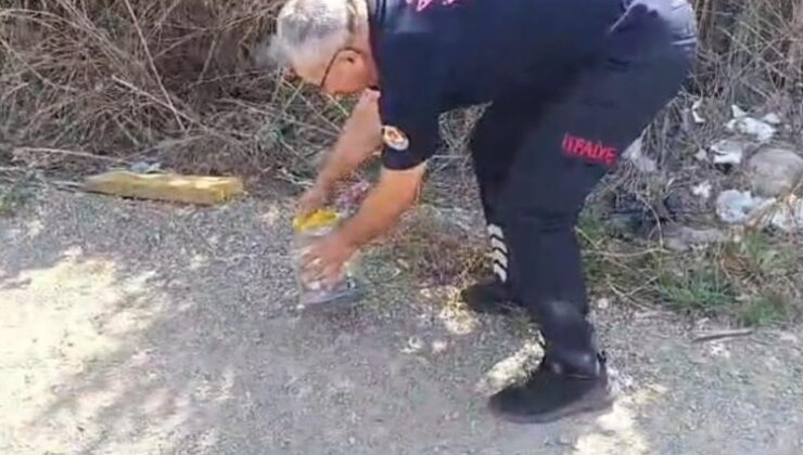 İtfaiye ekipleri evde yakaladıkları karayılanı doğaya bıraktı