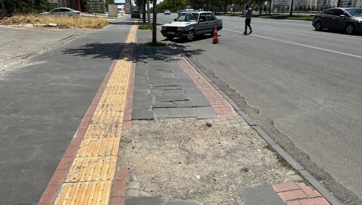 Diyarbakır’da Kamışlo Bulvarı’nda kaldırım sorunu