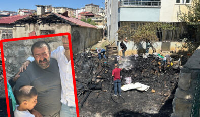 Evi yanan vatandaşın gözyaşları yürekleri dağladı