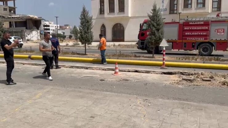 Mardin’de doğalgaz hattında bomba paniği