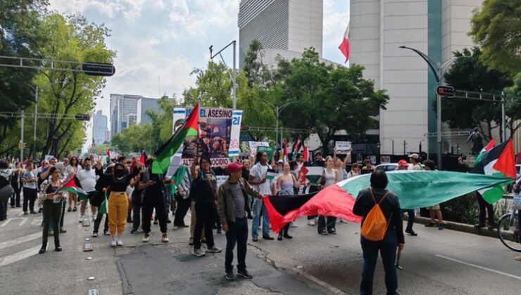 Meksikalılardan İsrail protestosu