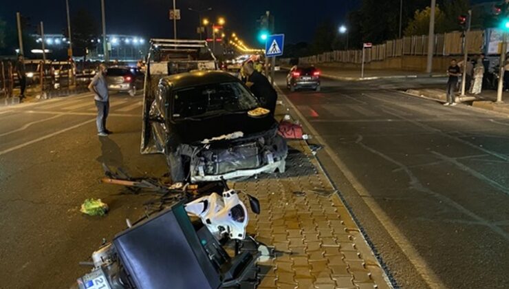 Diyarbakır’da alkollü sürücünün çarptığı motokurye hayatını kaybetti