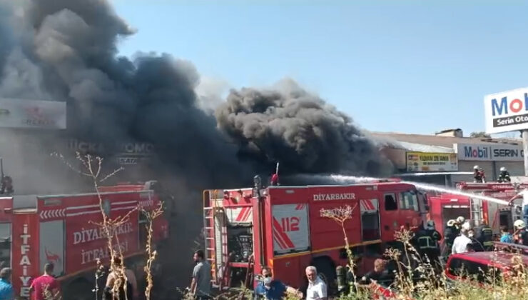 Diyarbakır’da 3. Sanayi Sitesi’nde Korkutan Yangın