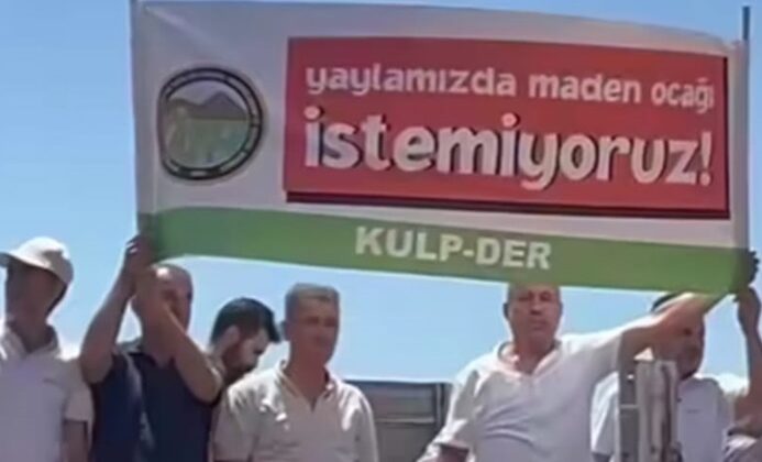 Hesandin Yaylasında madene karşı miting!