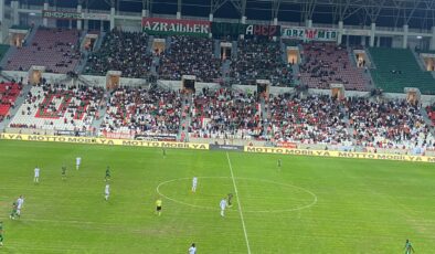 Amedspor ve Boluspor maçında ilk yarı golsüz tamamlandı