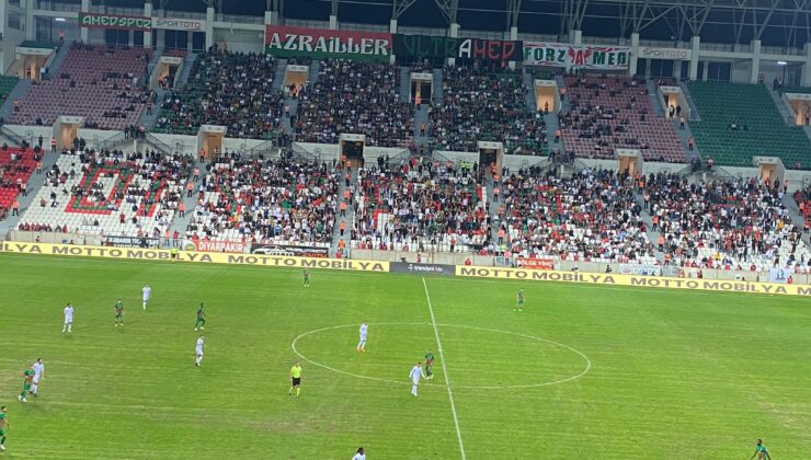 Amedspor ve Boluspor maçında ilk yarı golsüz tamamlandı