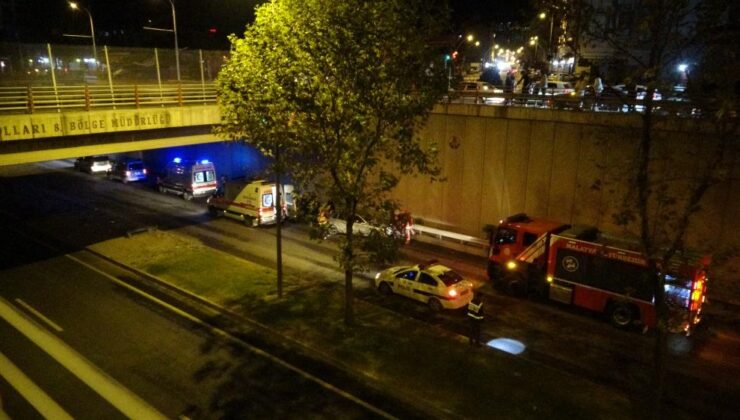 Malatya’da kontrolden çıkan araç alt geçitte kaza yaptı: 2 yaralı