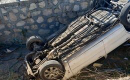 Adıyaman’da otomobil su kanalına devrildi: 1 yaralı