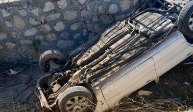 Adıyaman’da otomobil su kanalına devrildi: 1 yaralı