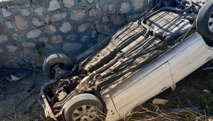 Adıyaman’da otomobil su kanalına devrildi: 1 yaralı