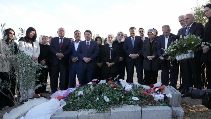 Bakanlar, Narin Güran’ın kabrini ziyaret etti