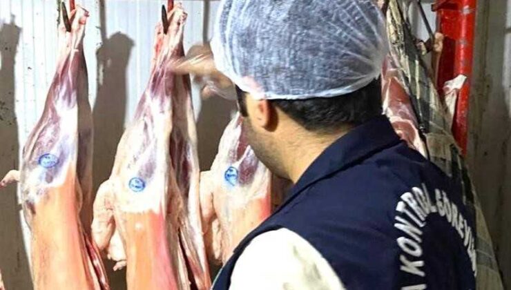 Batman’da 525 kilogram kaçak et imha edildi, cezalar kesildi