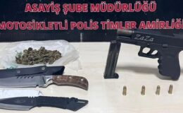 Bingöl’de ruhsatsız tabanca ve kesici aletler ele geçirildi
