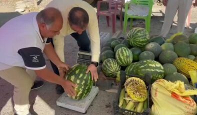 Bir üretici 20 kilo 540 gram karpuz yetiştirdi