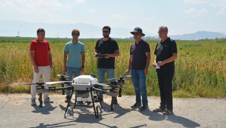 Bitlis’te çekirge istilasına karşı dronla etkili mücadele başladı