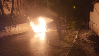 Amasya’da doğal gaz borusunda çıkan yangın kısa sürede söndürüldü