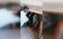 Firari hükümlü saklandığı mutfak tezgahının altında yakalandı