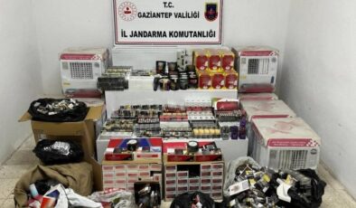 Gaziantep’te kaçak malzeme ele geçirildi
