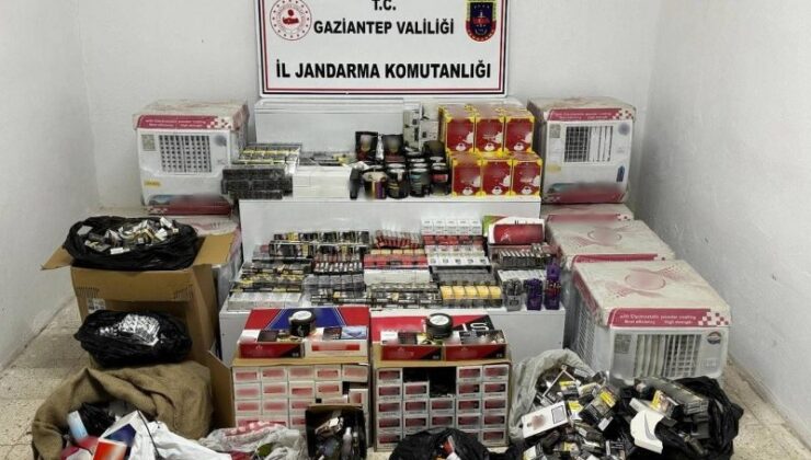 Gaziantep’te kaçak malzeme ele geçirildi
