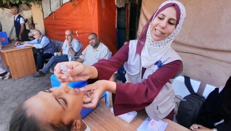 Gazze’de çocuk felci aşı kampanyası üçüncü gününde sürüyor