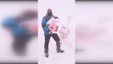 Ağrı Dağı’nda zirveye çıkan hastane çalışanı, organ bağışına dikkat çekti