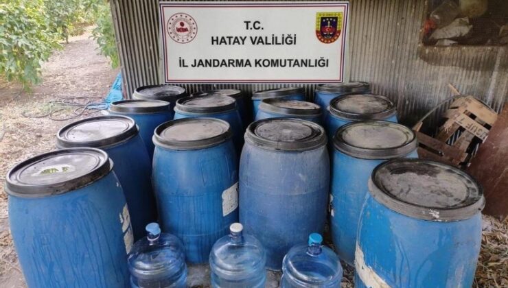 Hatay’da büyük alkol operasyonu