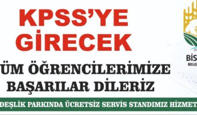 Bismil’de KPSS sınavı için ücretsiz servis hizmeti