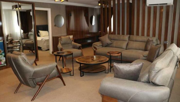 İskele Öğretmenevi 5 yıldızlı otel konforuyla dikkat çekiyor