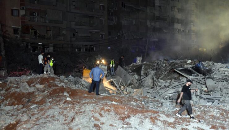 İsrail, Beyrut’a  gece boyu saldırılar düzenledi