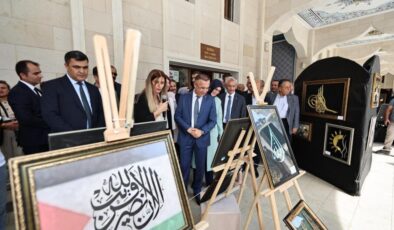 Kadınların el emeği eserleri Şahinbey Millet Camii’nde sergilendi