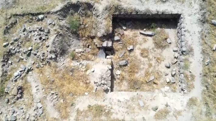 Körzüt Kalesi kalıntısında arkeolojik kazılar sürüyor