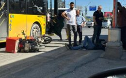 Malatya’da motosiklet ile otobüs çarpıştı, sürücü yaralı