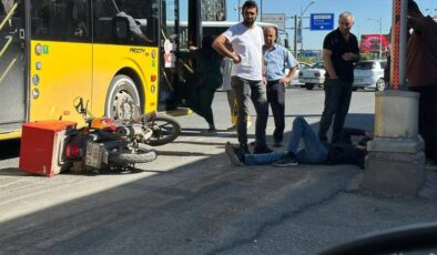 Malatya’da motosiklet ile otobüs çarpıştı, sürücü yaralı