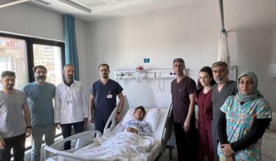 Mardin’de ilk defa çocuk hastaya laparoskopik nefrektomi ameliyatı yapıldı