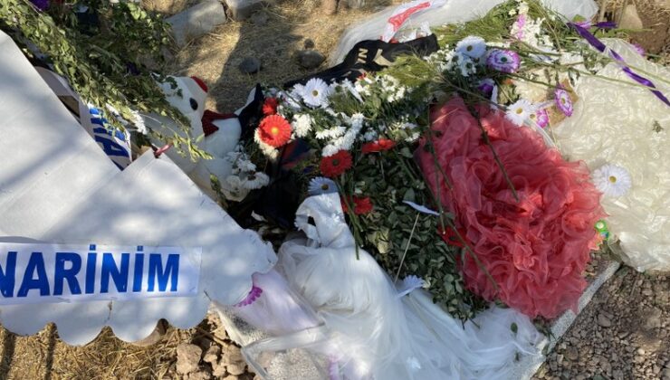 Narin’in mezarına duvak ve oyuncak bıraktılar, acı dinmiyor