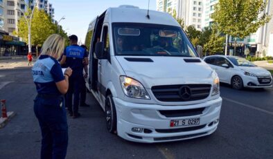 Büyükşehir Belediyesi okul servislerini ve kantinler denetlendi